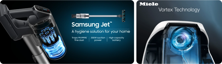 Samsung vs Miele vacuum cleaner Motors Compare 