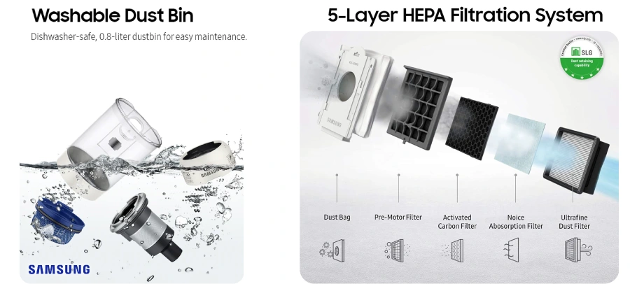 samsung vacuums filtration 