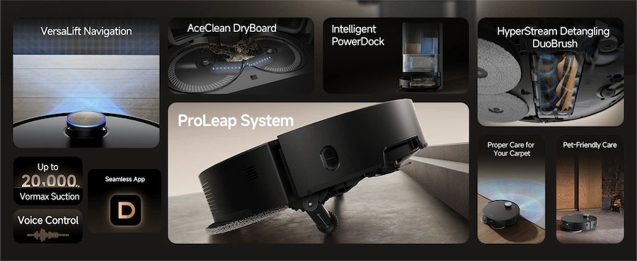 dreame robotic vacuums features and technologies