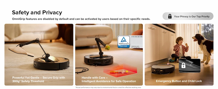 roborock robot arm detects and moves objects
