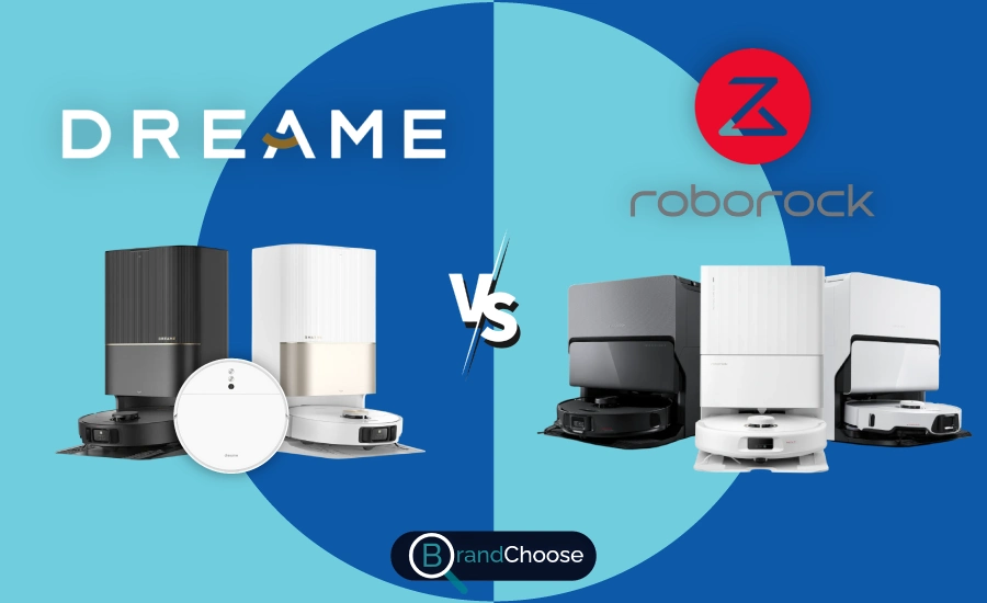 Roborock vs Dreame robotic vacuums comparison banner