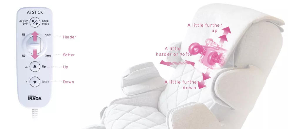 Inada Massage Chair Program and rollers