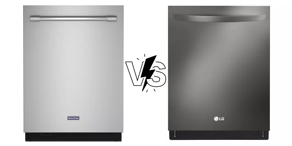 Maytag Vs. LG  Dishwashers Compare Image