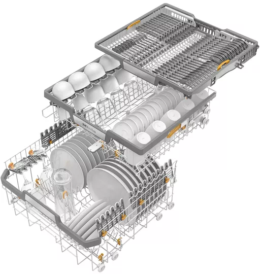 Miele Dishwasher Rack Capacity Image