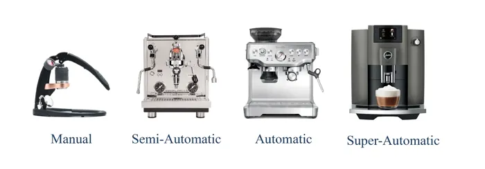 espresso machine types