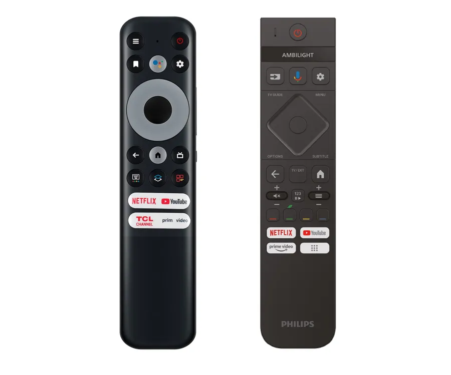 tcl vs philips tv remotes