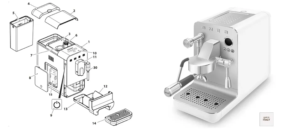 smeg espresso machine build quality